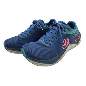 Topo Ultrafly 5 Women’s Size 8.5 Blue Aqua EUC Trail Athletic Running Sneaker